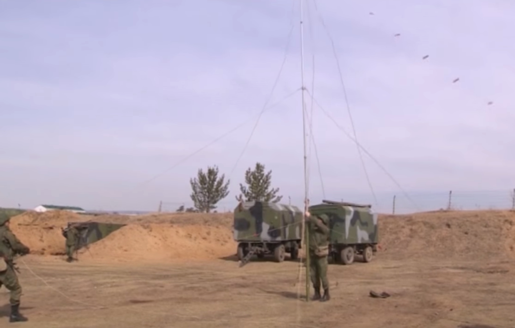 Военные связисты в Забайкалье провели тренировку в сложных погодных условиях