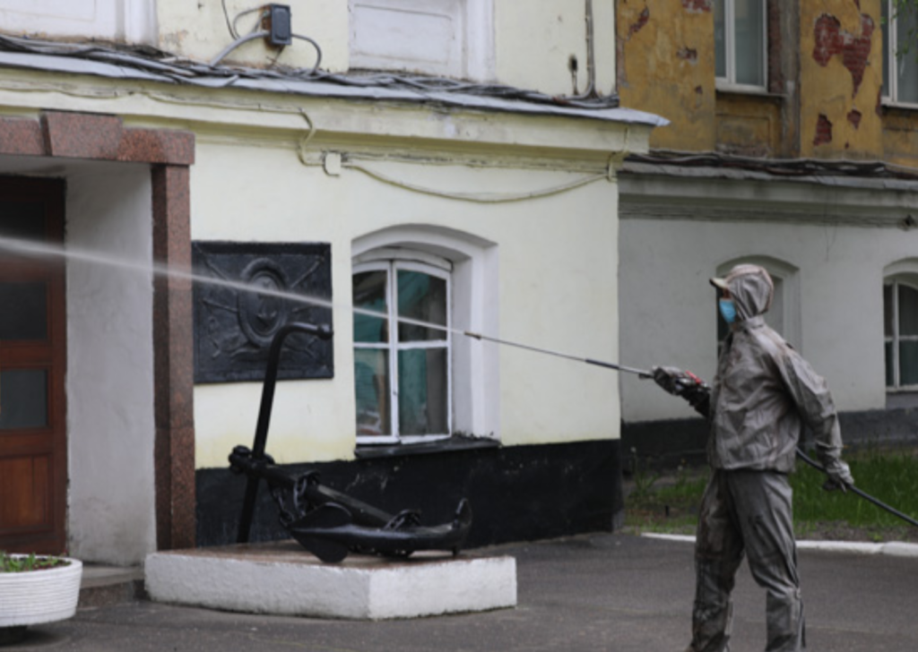 Военные ЗВО обработали Военно-морскую академию в Петербурге