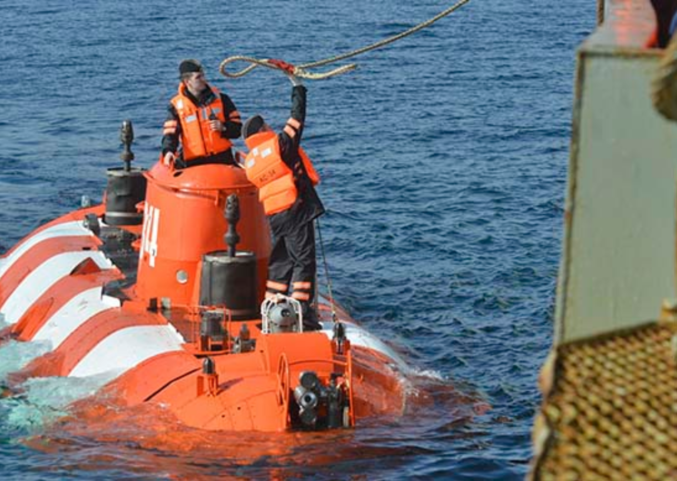 Экипаж подводного аппарата АС-34 провёл тренировку