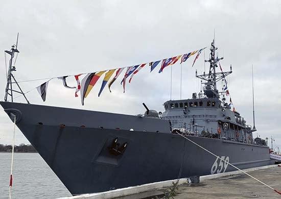 Балтийский флот испытал новейший корабль противоминной обороны «Владимир Емельянов»