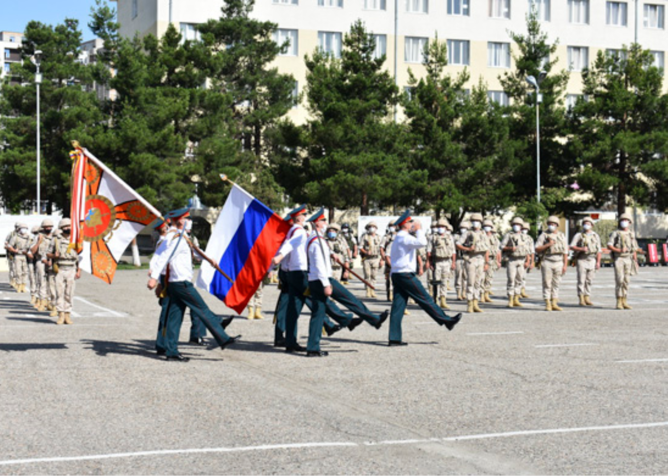 На военной базе в Таджикистане состоится победное шествие