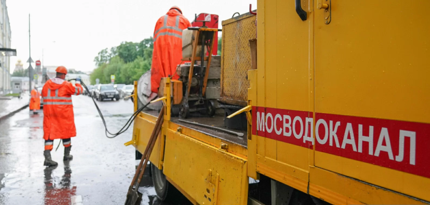 В Москве устранены потопы на дорогах