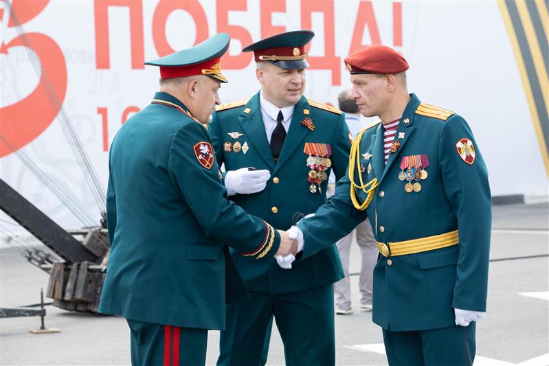 В Нижнем Новгороде росгвардейцы приняли участие в торжественном мероприятии «Марш Победы»