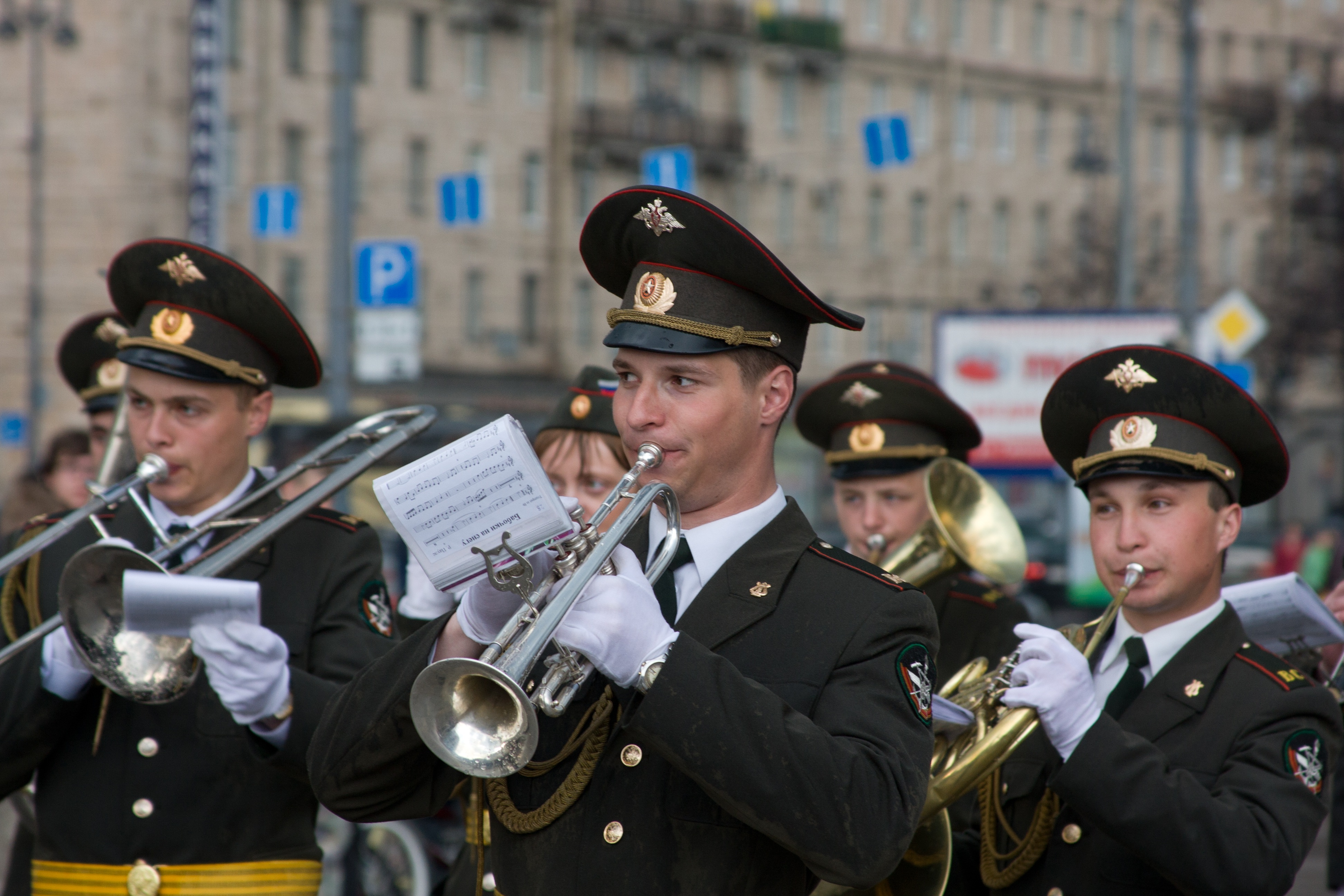Военный оркестр Балтфлота готовится к параду Победы