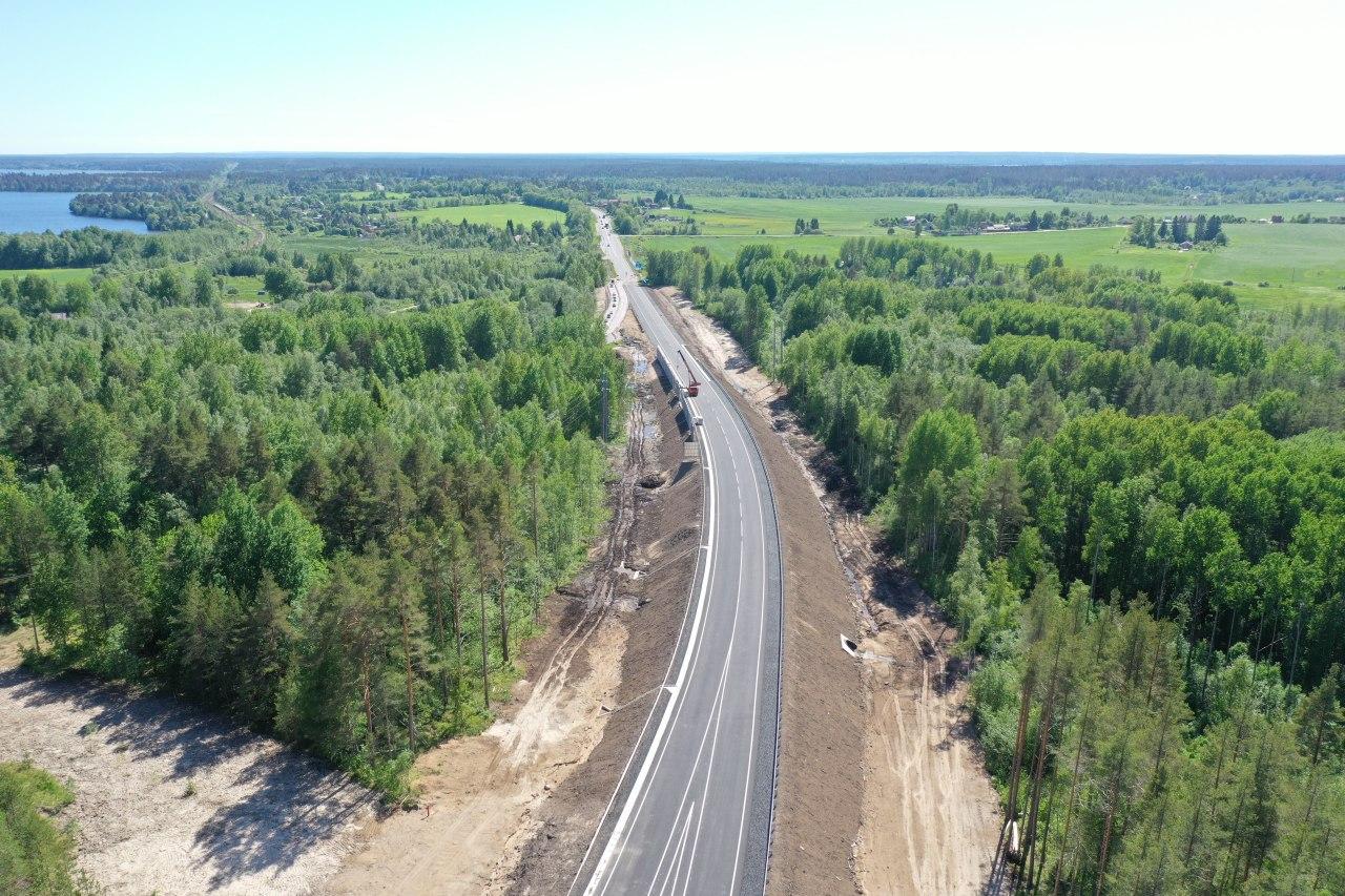 Новый путепровод открылся на трассе А-121 «Сортавала» в Ленинградской области