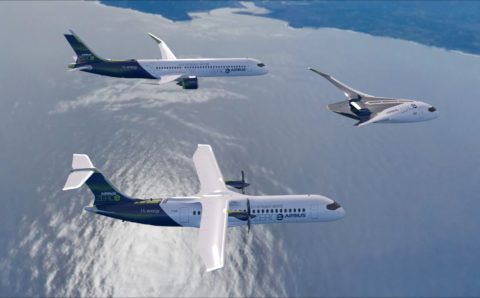 Airbus разрабатывает самолет на водороде с нулевым выбросом