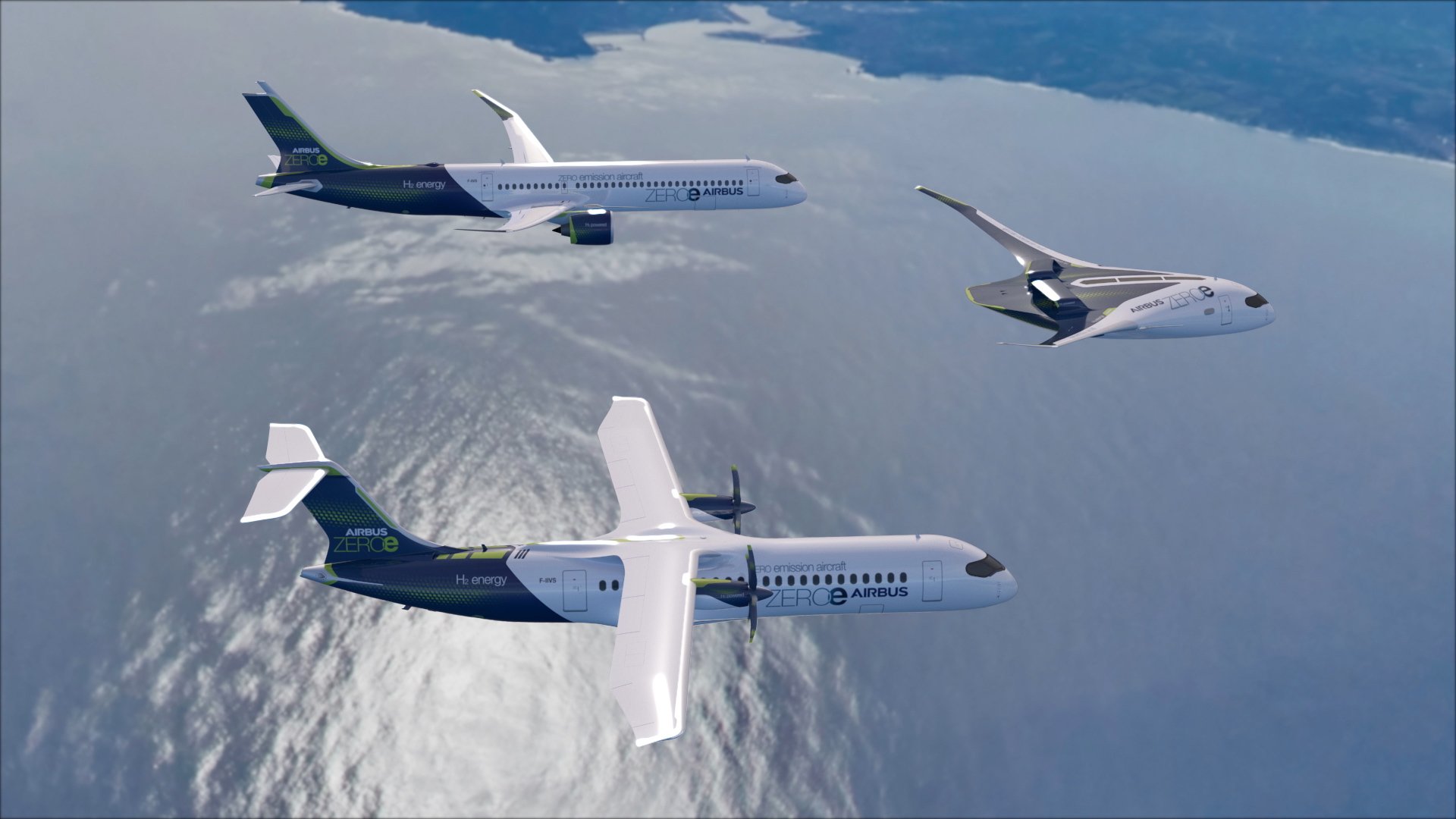 Airbus разрабатывает самолет на водороде с нулевым выбросом
