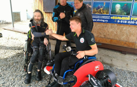 В Краснодарском крае открылась школа дайвинга для инвалидов