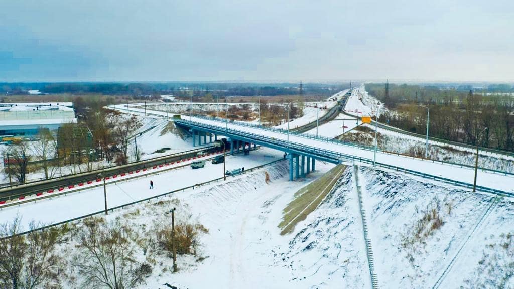 В Оренбурге открыли путепровод взамен частично обрушившейся развязки