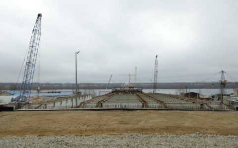 В Череповце завершен первый этап строительства нового моста через Шексну