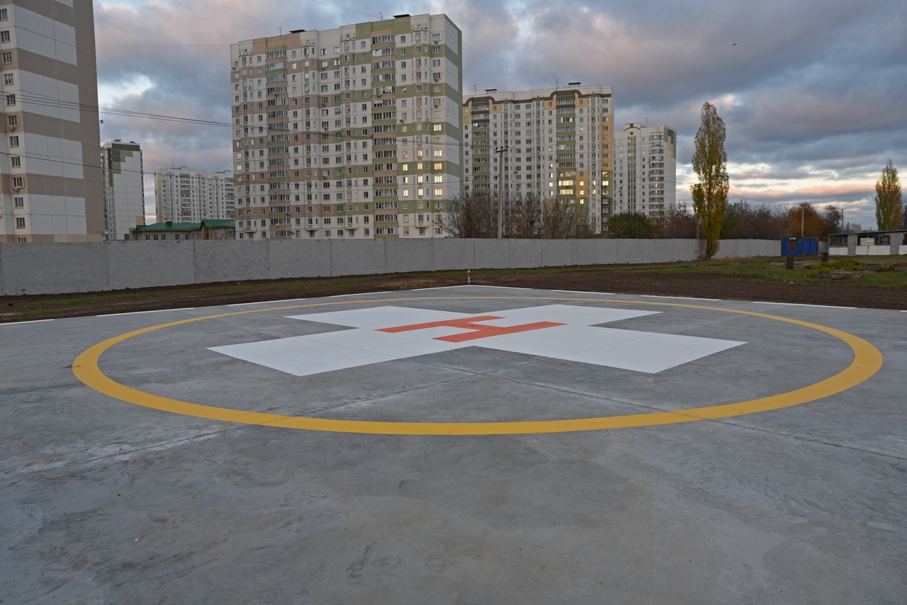 В Курской области построили вертолетную площадку для санавиации