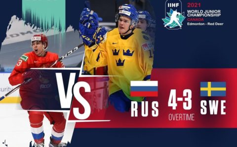 Молодежный Чемпионат Мира по хоккею: Россия победила Швецию в овертайме