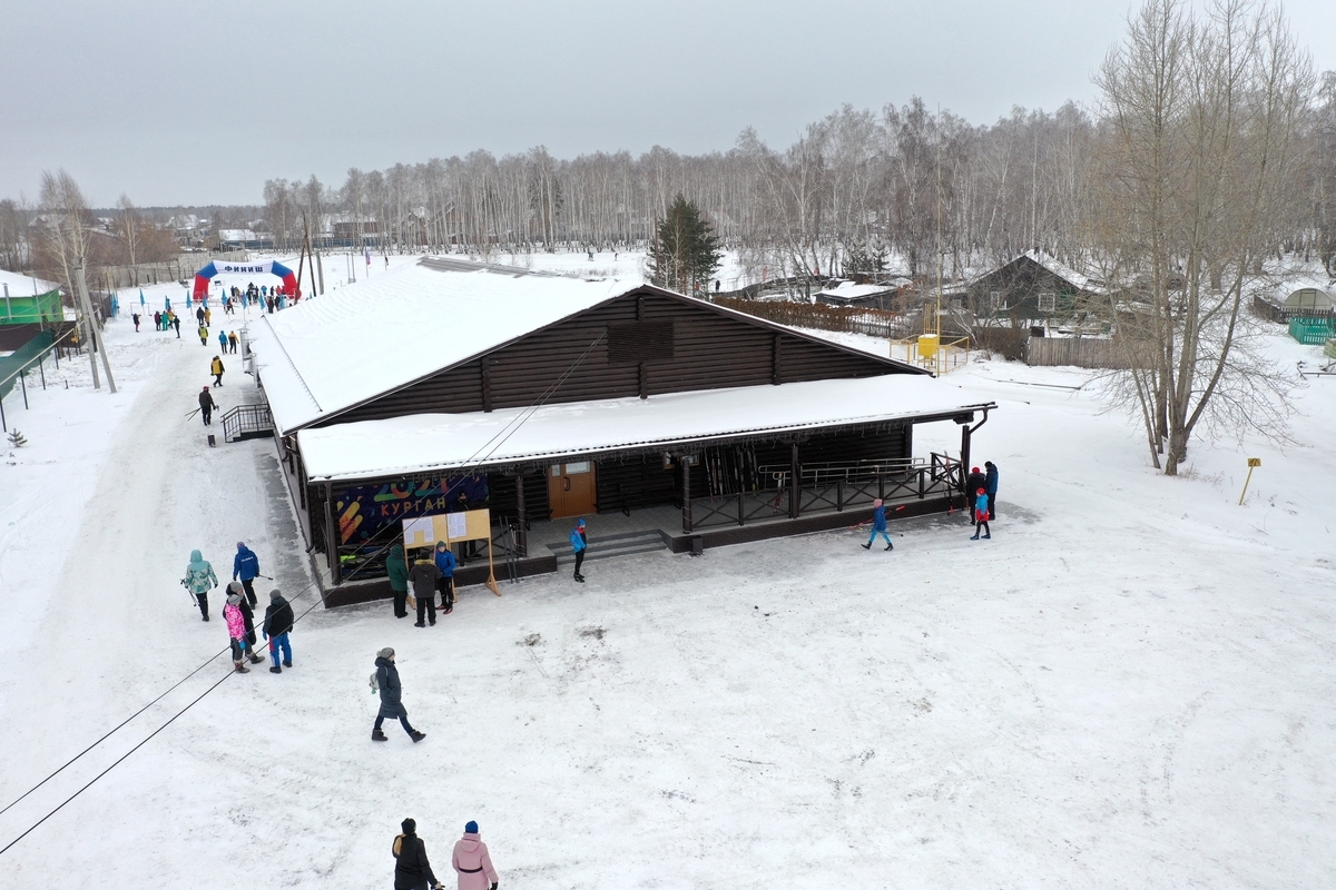 В Курганской области открыли новую лыжную базу