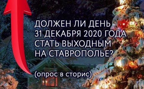 На Ставрополье началось голосование о выходном дне 31 декабря 2020 года