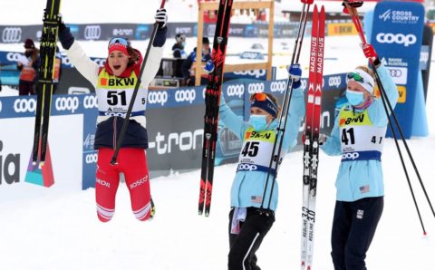 Российские лыжницы стали вторыми в командном спринте на этапе Кубка мира