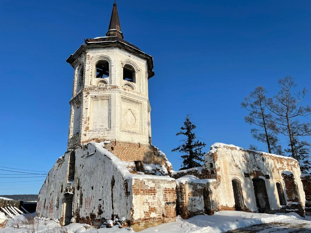 В Иркутской области начали восстанавливать старинный каменный храм