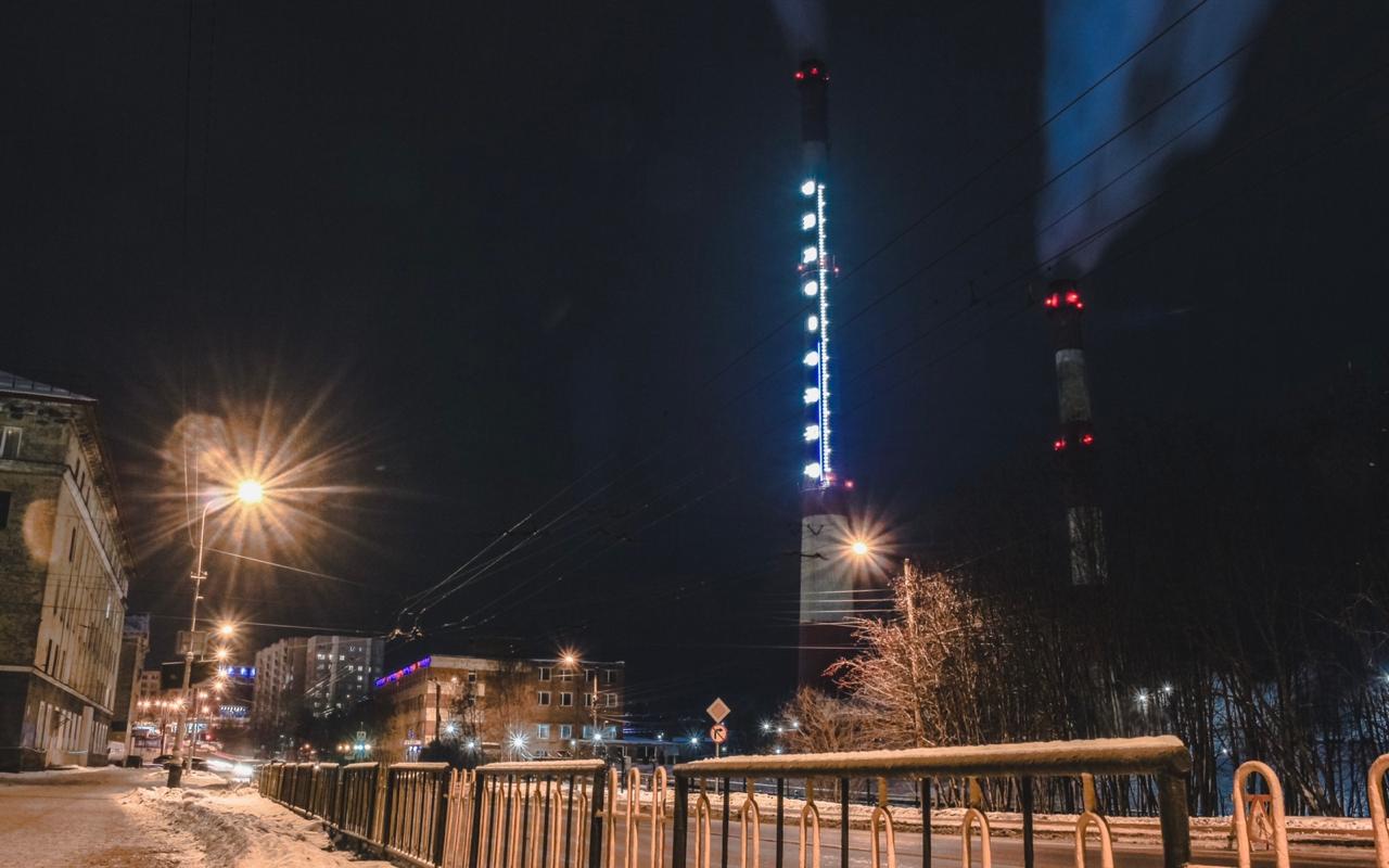 В Мурманске появился 150-метровый градусник