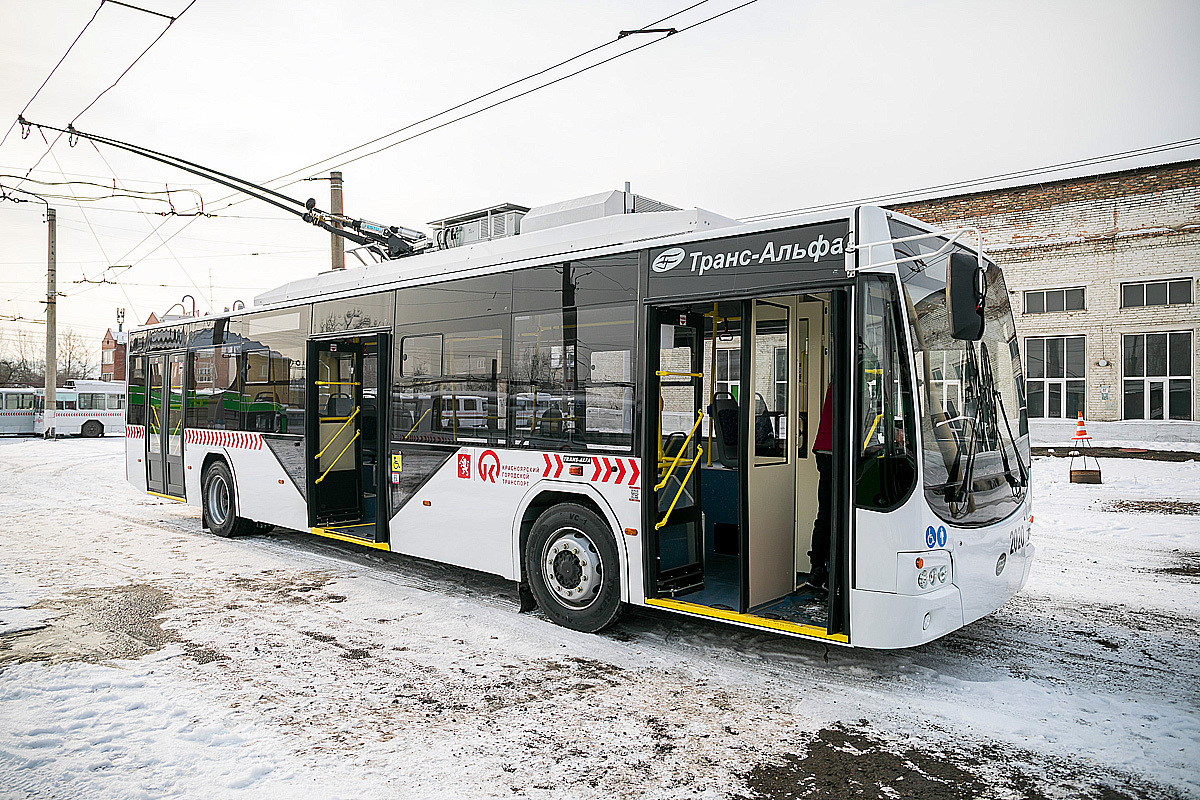 В Красноярске запустят 24 новых троллейбуса