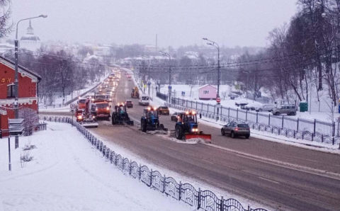 В Московской области активно борются со снегопадами
