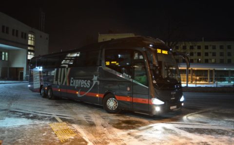 Первые автобусы Lux Express прошли по новому маршруту Петербург — Минск