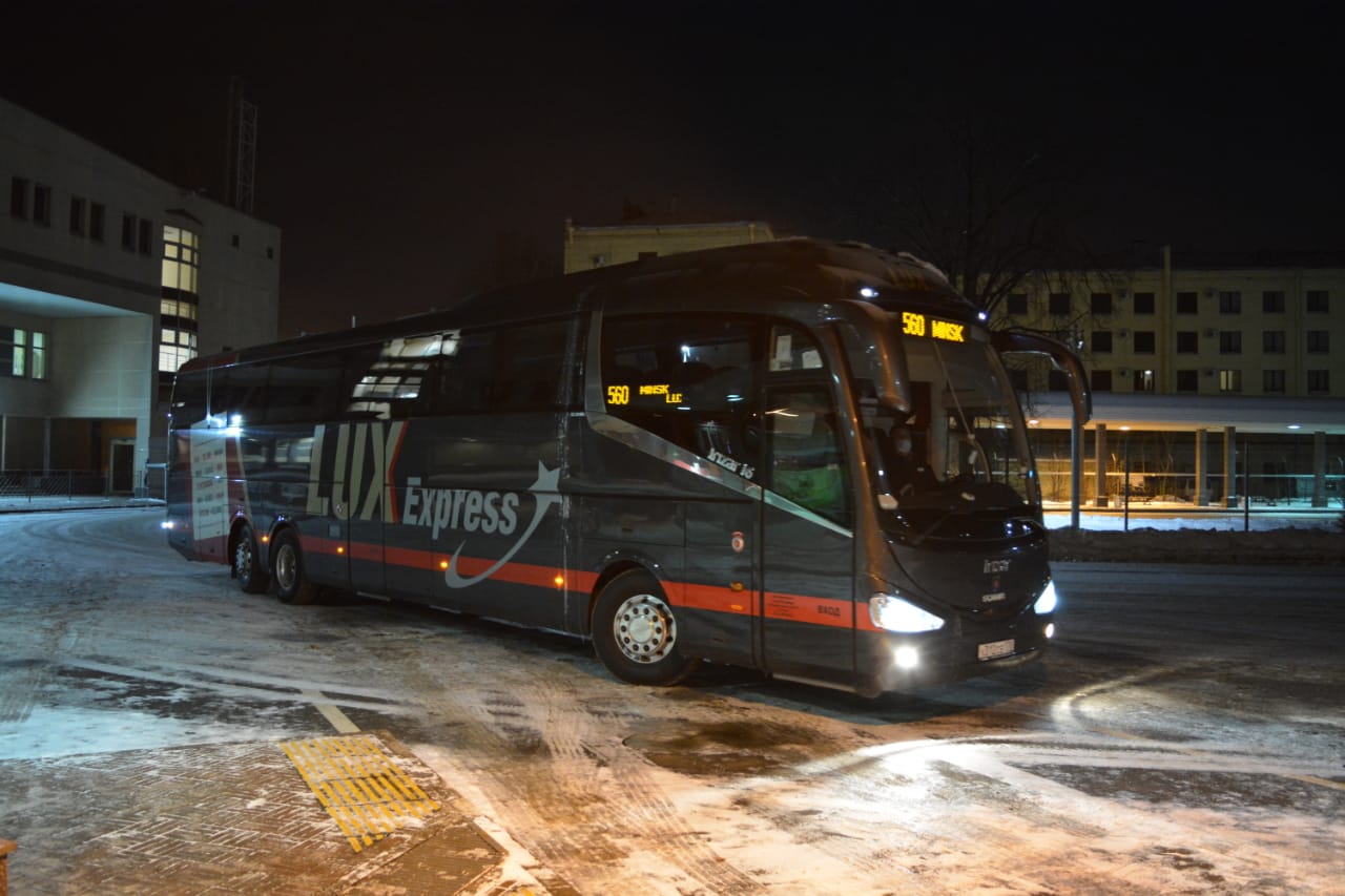 Первые автобусы Lux Express прошли по новому маршруту Петербург — Минск