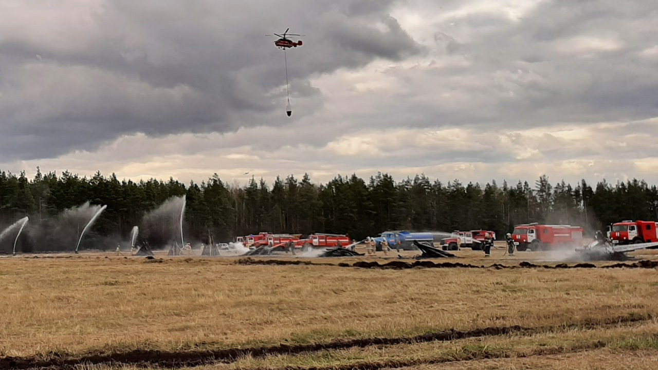 В Московской области прошли учения по ликвидации ландшафтных пожаров