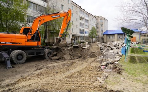 В Амурской области приступили к благоустройству дворов