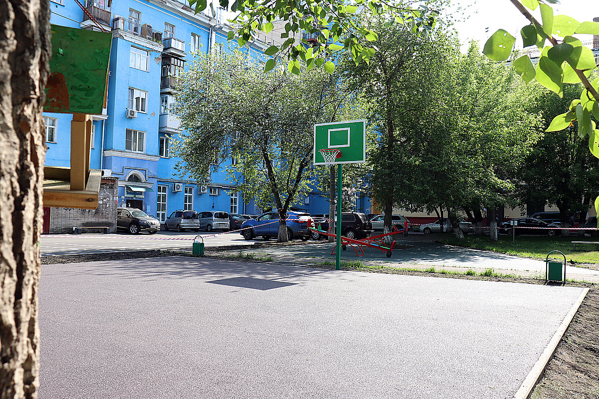 В Красноярске завершается ремонт дворов Центрального района