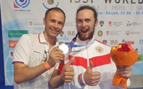 Сергей Каменский стал трехкратным призером Кубка мира по пулевой стрельбе
