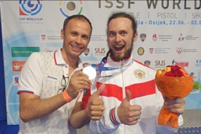 Сергей Каменский стал трехкратным призером Кубка мира по пулевой стрельбе
