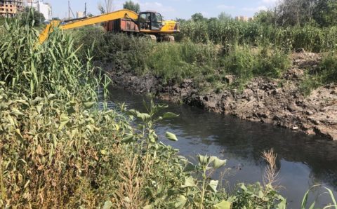 На Дону русло реки Темерник частично расчистили от загрязнения