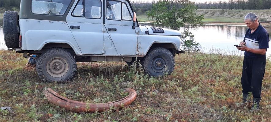 Бивень мамонта нашли в якутском селе