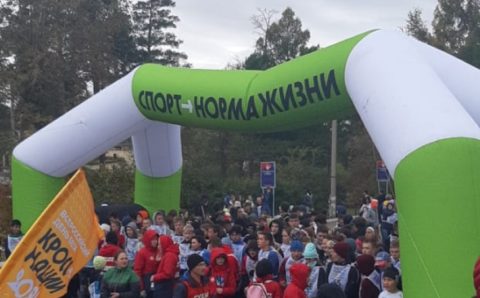 «Кросс нации» в Чите пробежал годовалый малыш