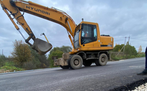 В Ленинградской области завершается ремонт дороги Павлово — Луга