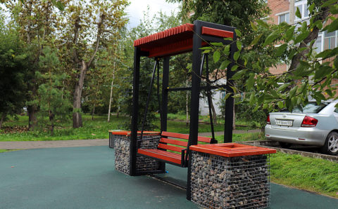 В Красноярске благоустроили сквер