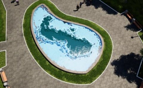 Фонтан в форме Каспийского моря появится в Астрахани