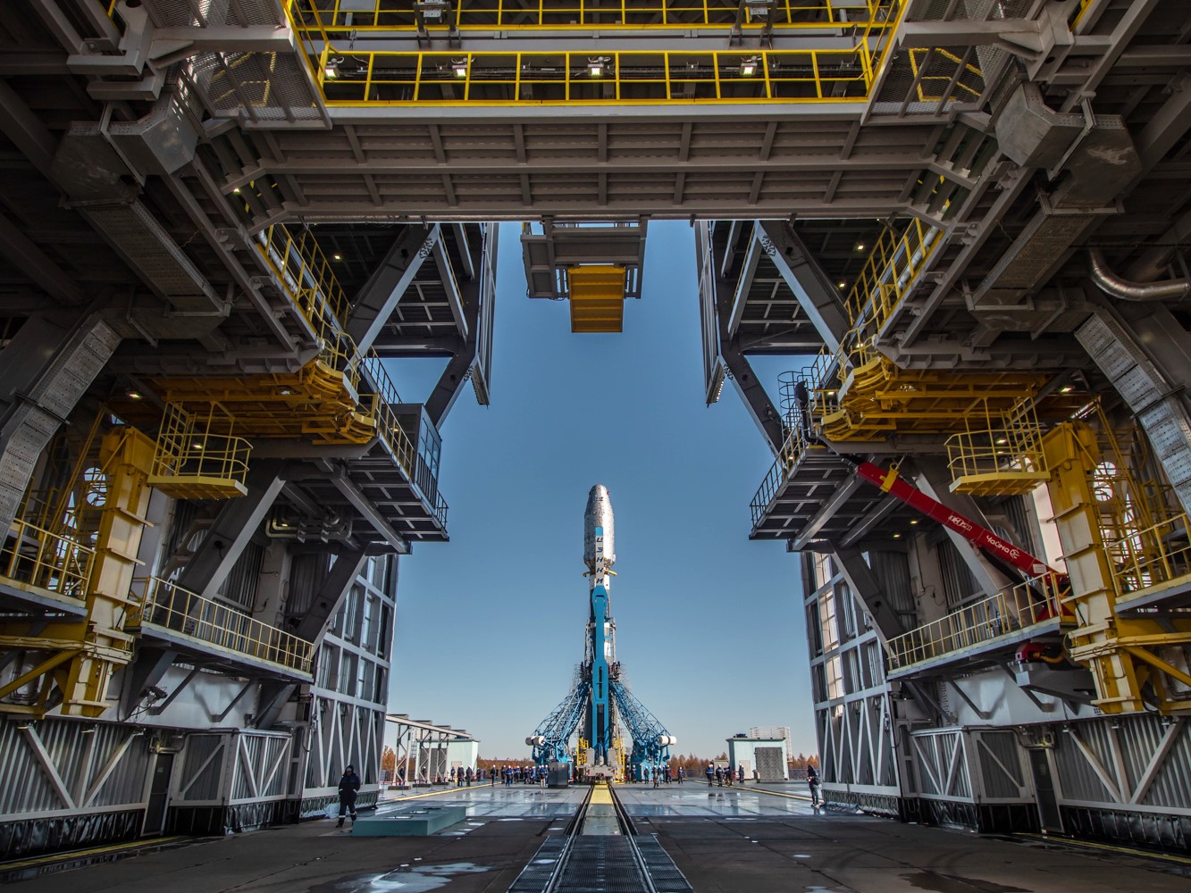 Ракета-носитель «‎Союз-2.1б» готовится к запуску на космодроме Восточный