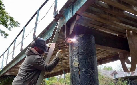 На Кубани восстановили поврежденный мост
