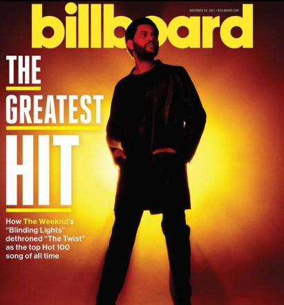 Песня Blinding Lights заняла первое место в рейтинге американского журнала Billboard