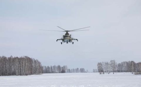 Военные вертолеты обеспечат безопасность запуска ракеты «Союз МС-20»