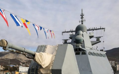 Новейший корабль Черноморского флота «Сергей Котов» выполнил первые учения в море