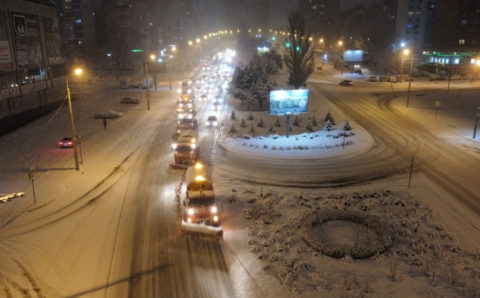 Больше половины месячной нормы снега выпало в Ростове-на-Дону