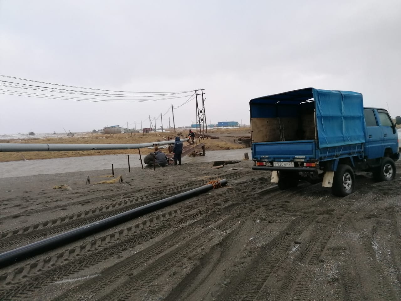 Большая вода оставила посёлок в Камчатском крае