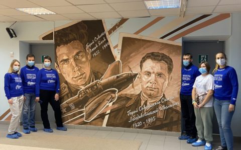В Нижегородской области появились граффити с портретами героев войны