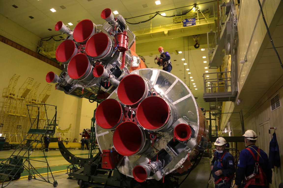 На Байконуре завершили сборку ступеней ракеты-носителя «Союз-2.1б»