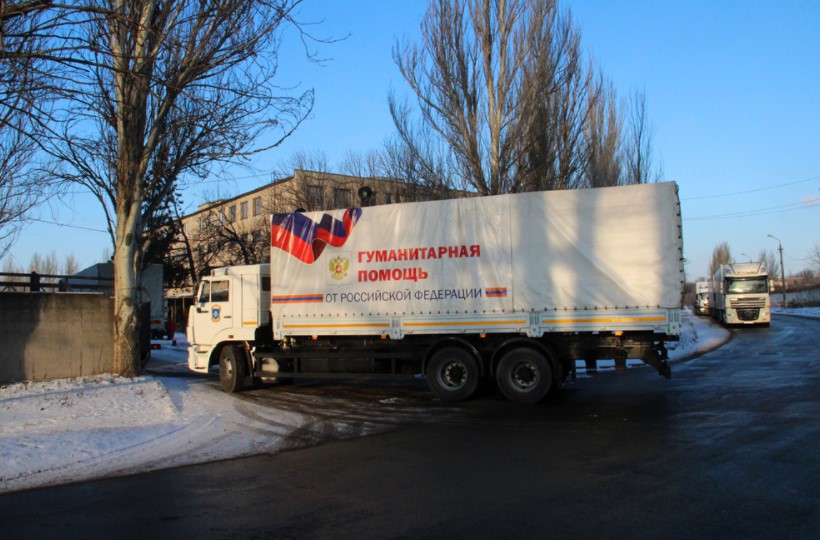 В ЛДНР прибыл 105-й гуманитарный конвой из России