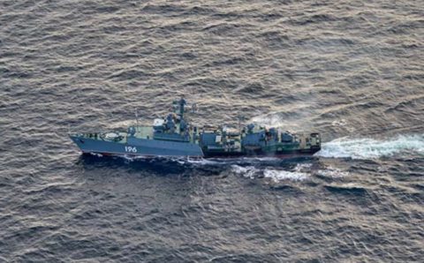 Корабли Северного флота провели учения в Баренцевом море