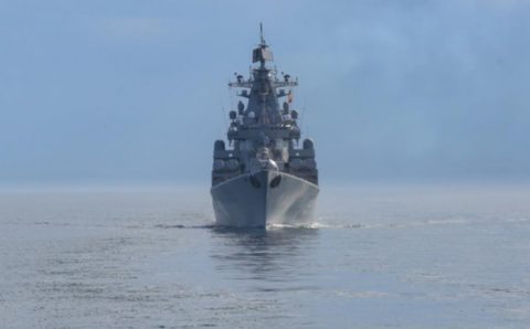 В Норвежском море российские военные корабли и авиация провели учения