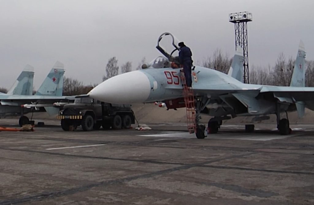 Российские летчики провели учения по перехвату воздушных целей