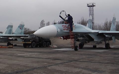 Российские летчики провели учения по перехвату воздушных целей